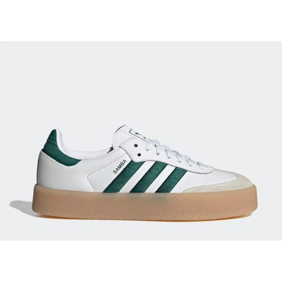 adidas Shoes - Adidas originals Women's SAMBAE Sneakers white/Green/Gum ID0440 Size 6.5 - NEW
